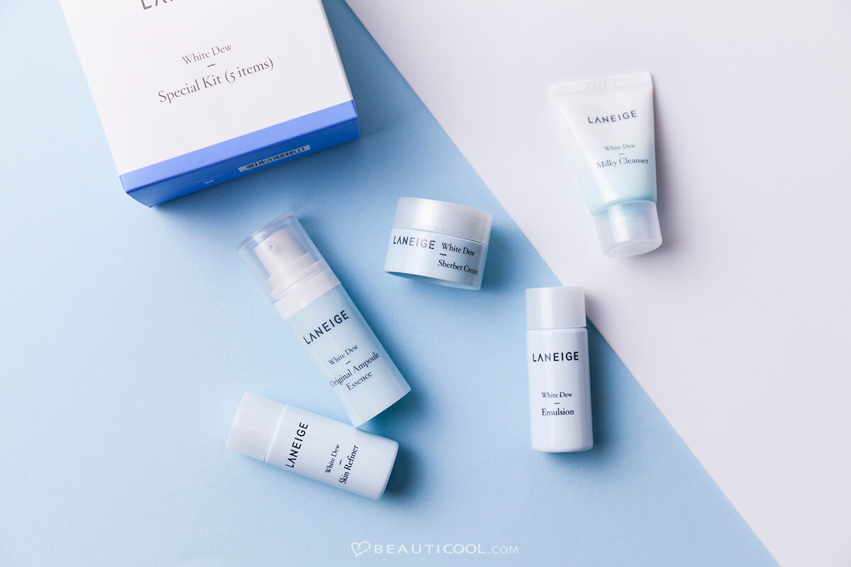 Laneige,WhiteDewSpecialKit,5 items,ลาเนจ,ผิวสว่างใส,ผิวชุ่มชื่น